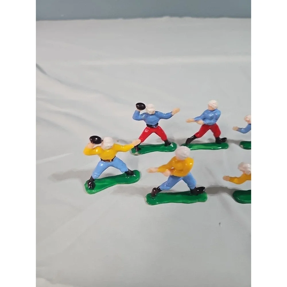 Vintage‎ Football Players Cake Toppers 1950's  C.M.V. Hong Kong Lot of 6